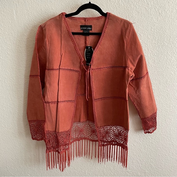 NWT Vintage Robert Louis Fashion 100% Suede Leather Suit Coat & Pants - Picture 2 of 13